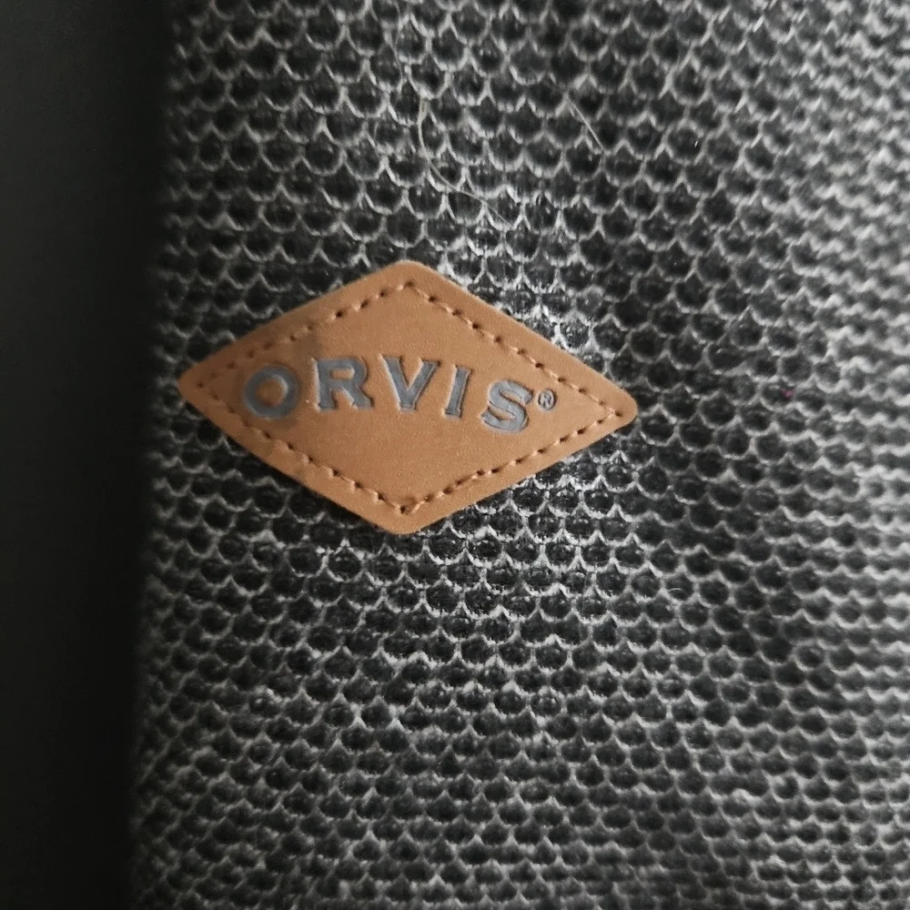 Orvis Men's Size Medium‎ Black Brighton Pullover Sherpa Lined 1/4 Zip